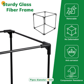 Hecaty thick mesh captures fine particles to keep the pump cleaner.