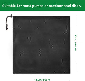 Hecaty pond filter bag with nylon mesh securing pump components