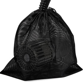 Hecaty pump barrier bag in front view protecting the pump from debris