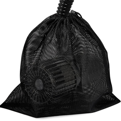 Hecaty pump barrier bag in front view protecting the pump from debris