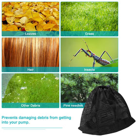 Hecaty pond filter bag packaging with drawstring included