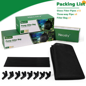 Hecaty pump compatibility bag fits various pumps for koi ponds.