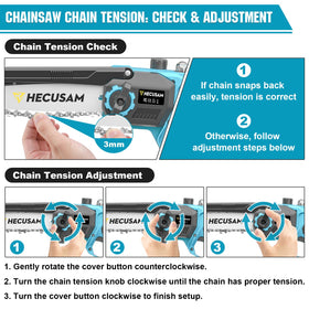 HECUSAM automatic oiling system reduces chain maintenance