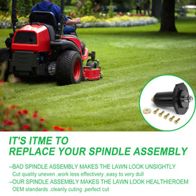 Hedday spindle assembly on Gravely Pro Master 152Z for reliable lawn care