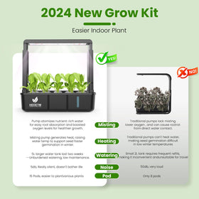 Complete starter kit with domes, sponges, baskets, and plant food.