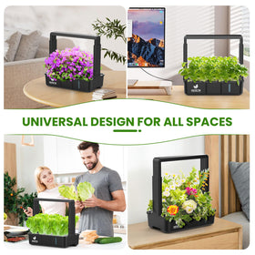 Compact countertop setup ideal for apartments and kitchen windowsills.
