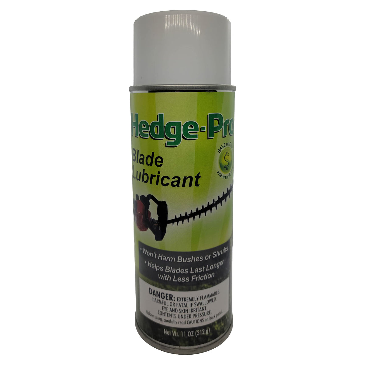 Hedge-Pro Blade Cleaner bottle ready to clean and lubricate hedge trimmer blades.