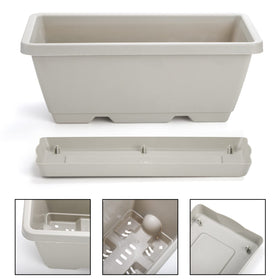 Hedume attached tray catching runoff to keep the area clean.
