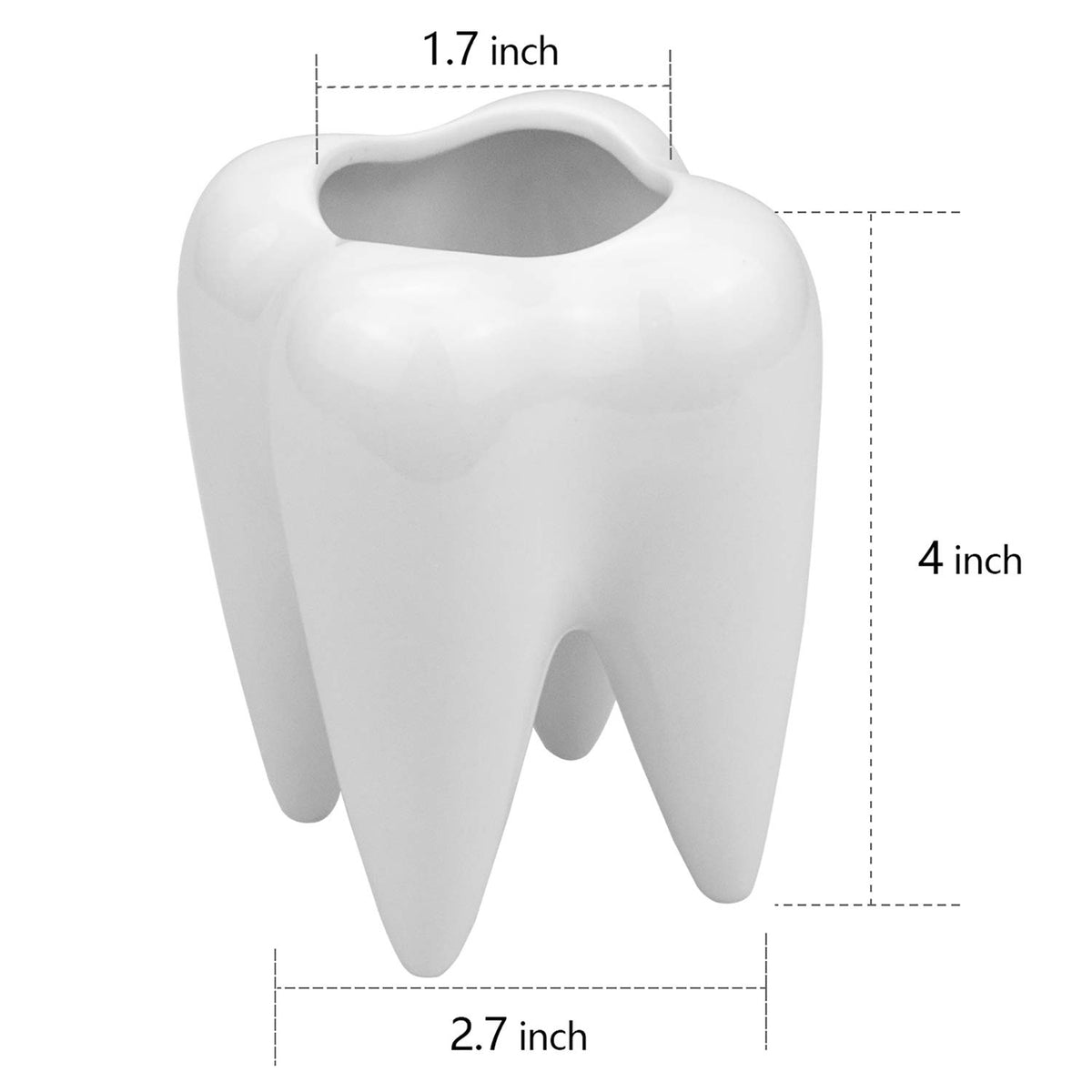 Hedume tooth-shaped planters ready to decorate a shelf or windowsill
