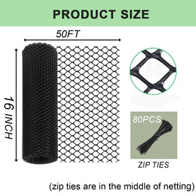 Hedyzone 80 zip ties included for quick installation
