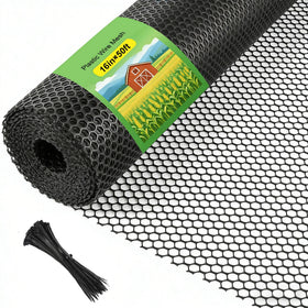 Hedyzone plastic wire mesh fence roll, 16x50 ft, durable outdoor barrier