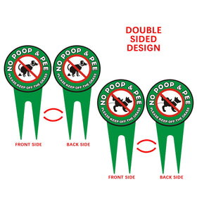 Hefuner double sided yard sign easy ground insert for quick setup