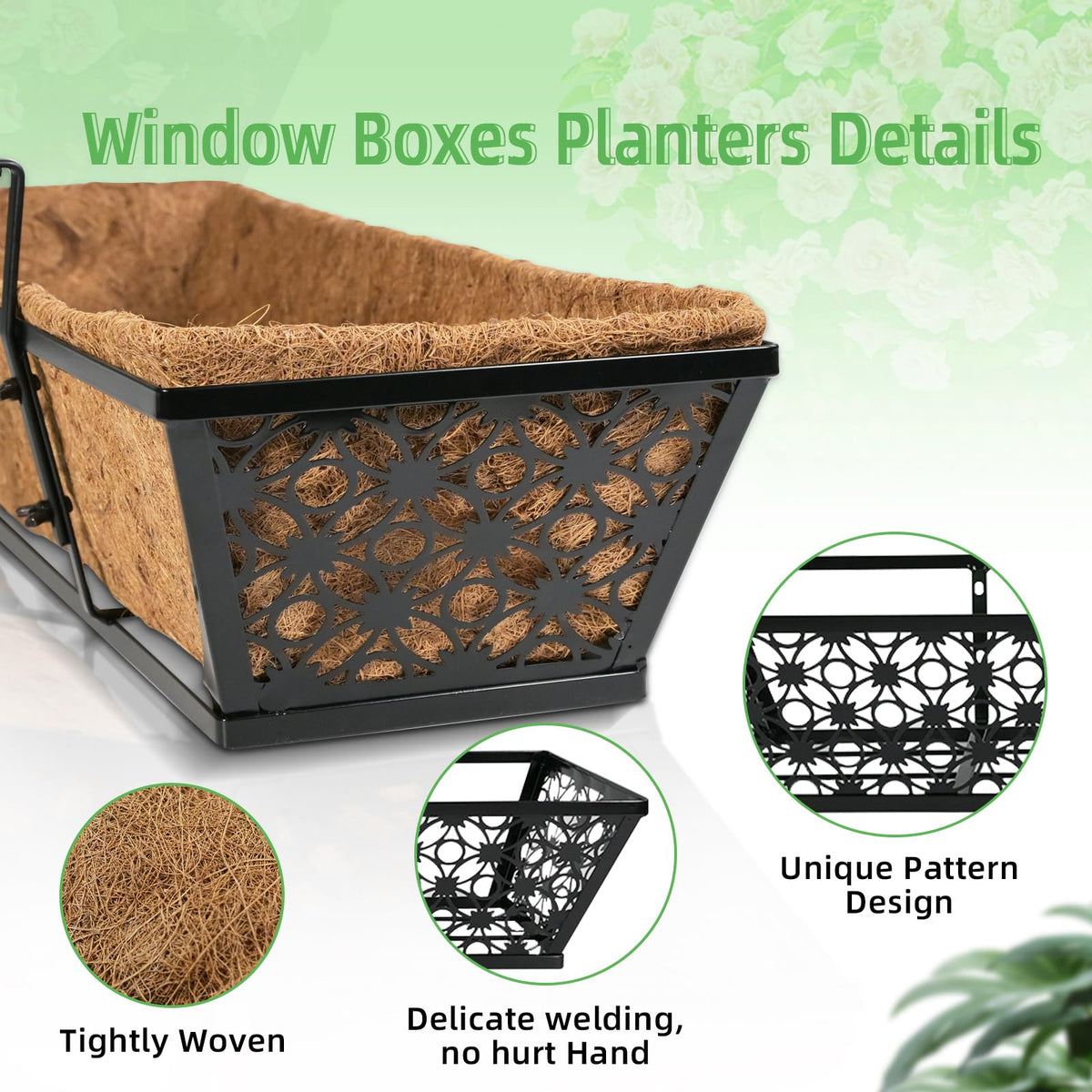 hehimhis deck rail planter 3 to 6 inch fit on various rails