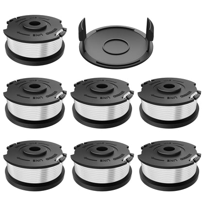 HEINPRO trimmer line spool with seven spools and cap for quick, reliable lawn edging.
