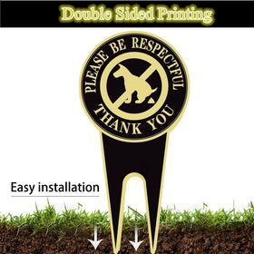 HEIOKEY 12x6 sign design features gold text on black for readability