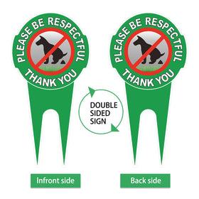 HEIOKEY outdoor sign with green background enhances visibility in yards.