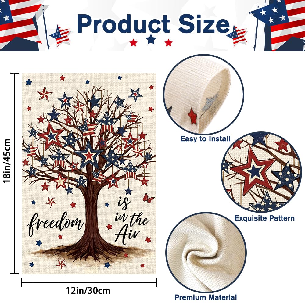 Heirloom Haven weather-resistant linen flag withstands wind and rain for display.