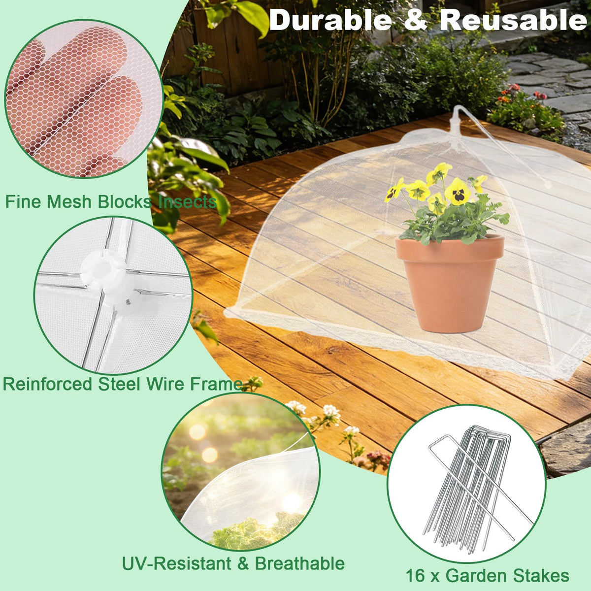 HejVulkan reusable garden protector suitable for multiple seasons