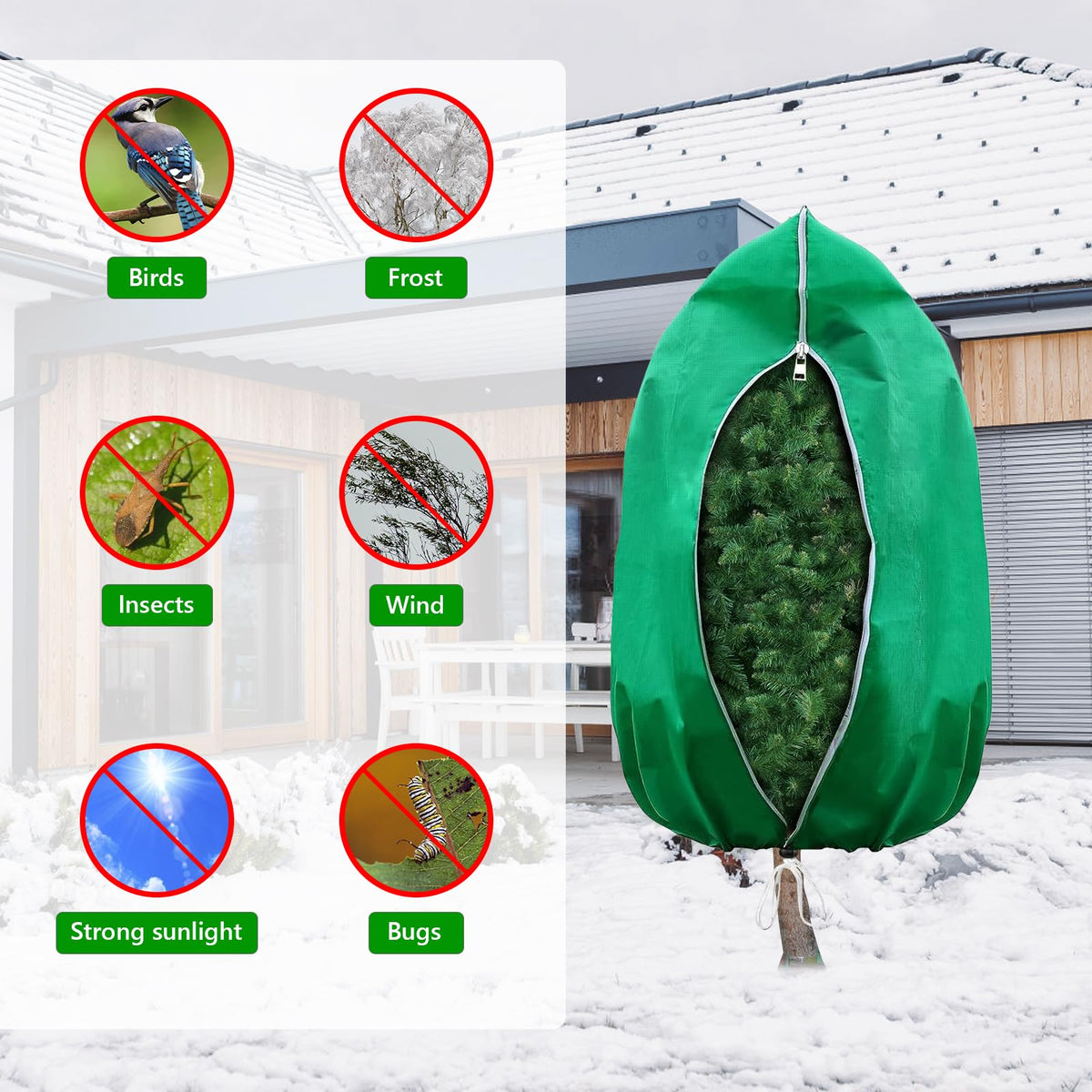HEKIWAY breathable reusable fabric protects plants while allowing airflow.