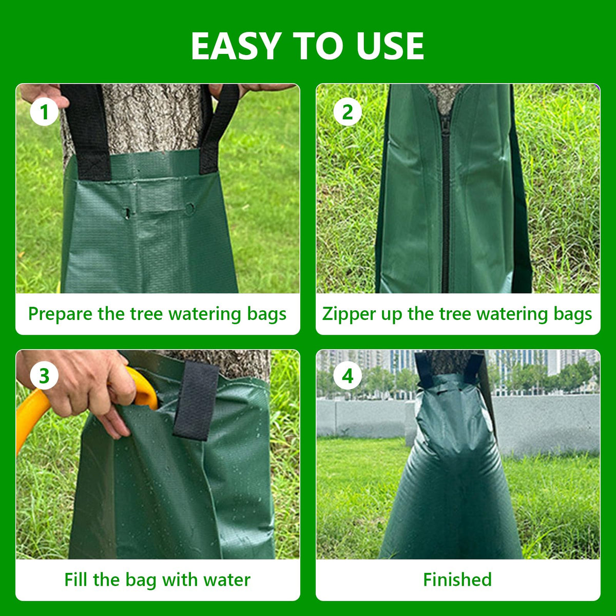HEKIWAY slow-release drip targets the root zone, reducing waste during watering