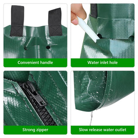 HEKIWAY tool-free setup wraps around trunks for quick, reliable watering