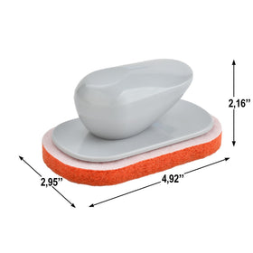 Heliar griddle pads with holder designed for hibachi grills in non-scratch cleanup
