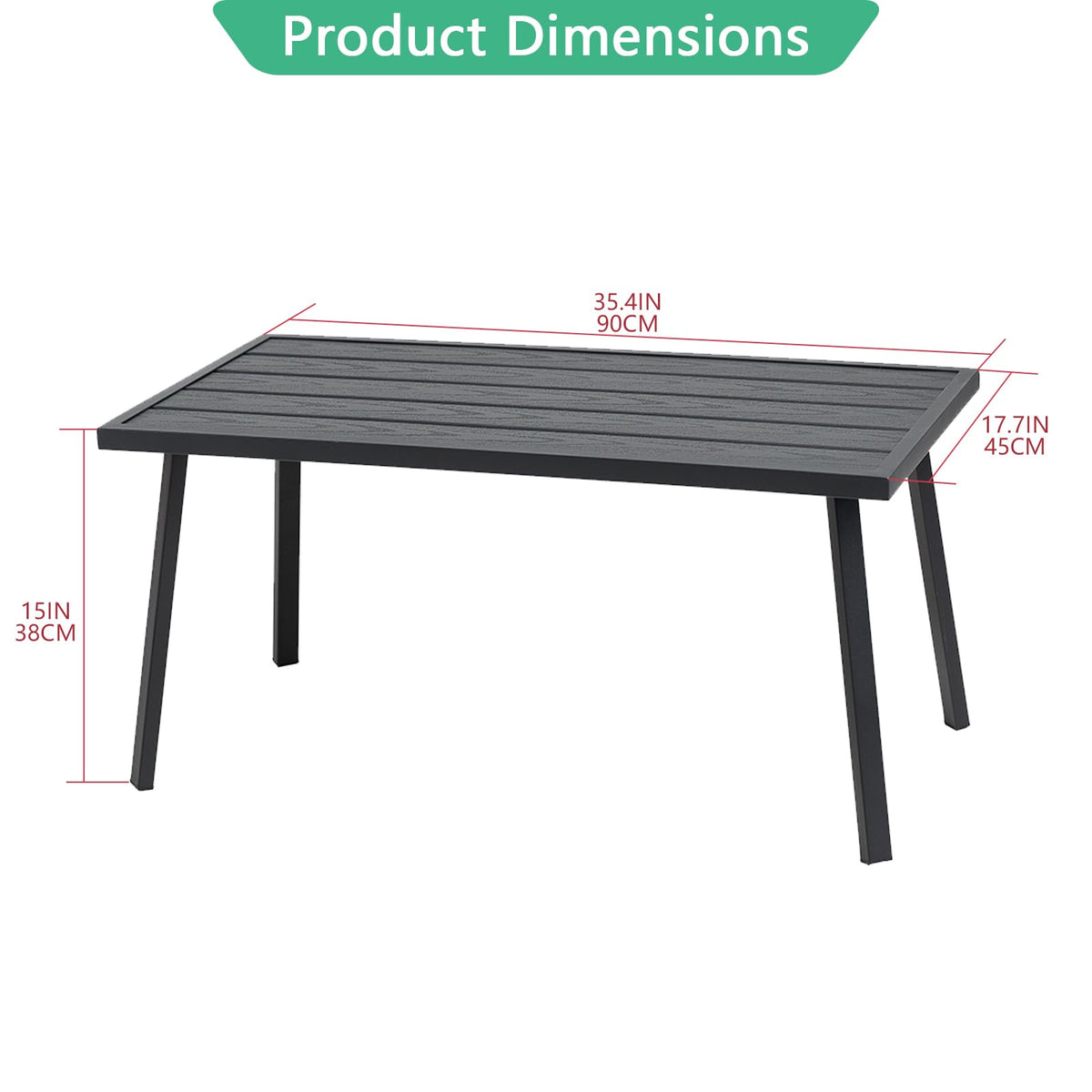 Helios&Hestia garden scene with the coffee table offering easy setup