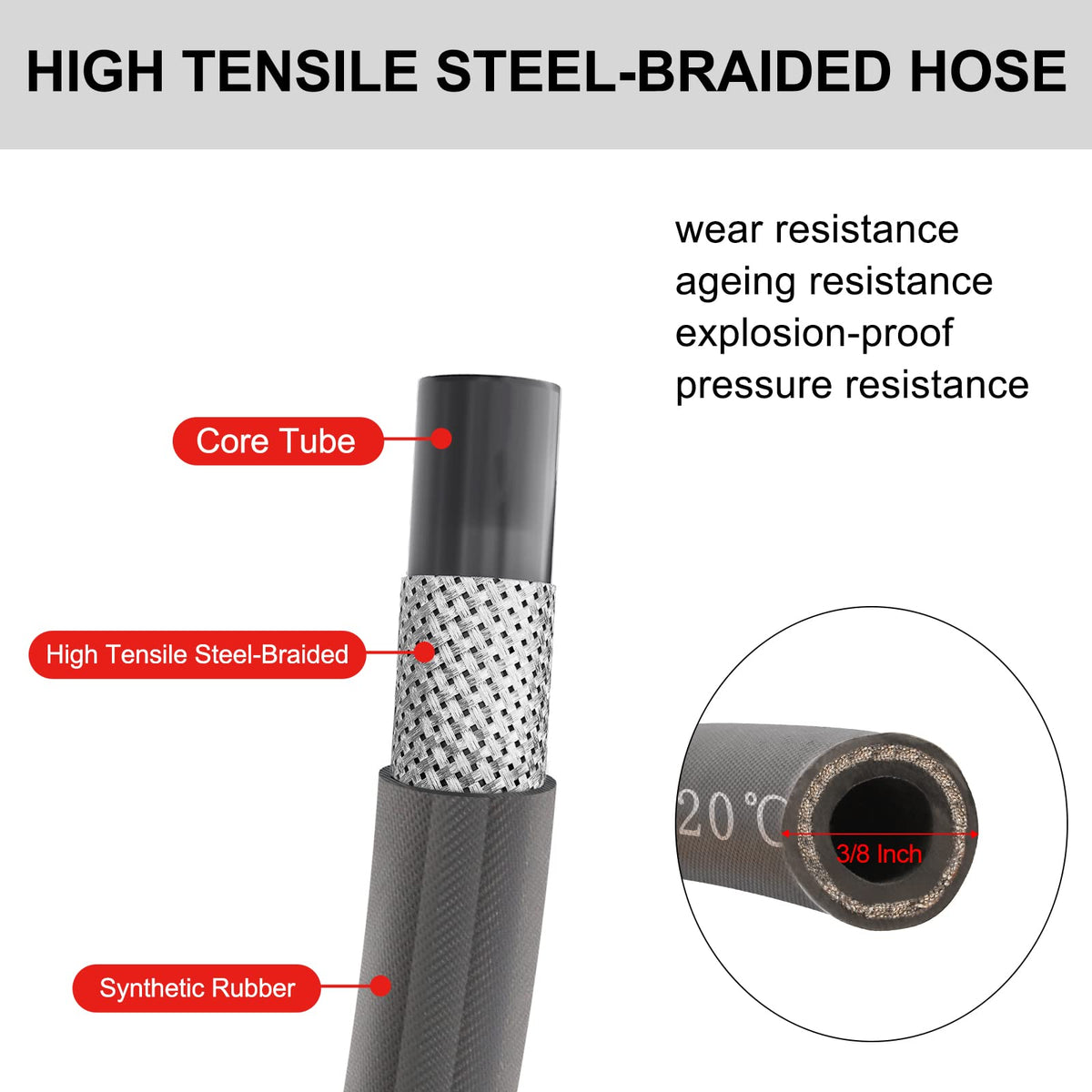 Heliwoo hot-water-capable hose delivers up to 248°F for versatile cleaning tasks.