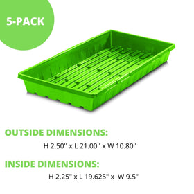 Hemlock Home Brewing durable seedling tray; extra-thick plastic resists cracking.