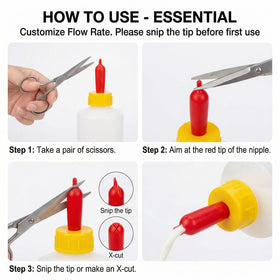Hemoton sheep pacifier connector rotates to fit bottle mouths