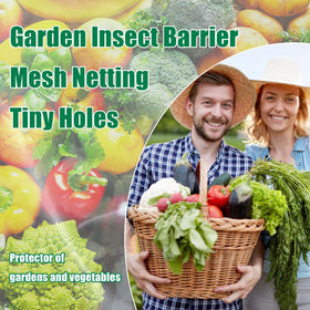 Close up of 0.04 inch mesh holes in HENAYUK netting blocking small pests while rain passes