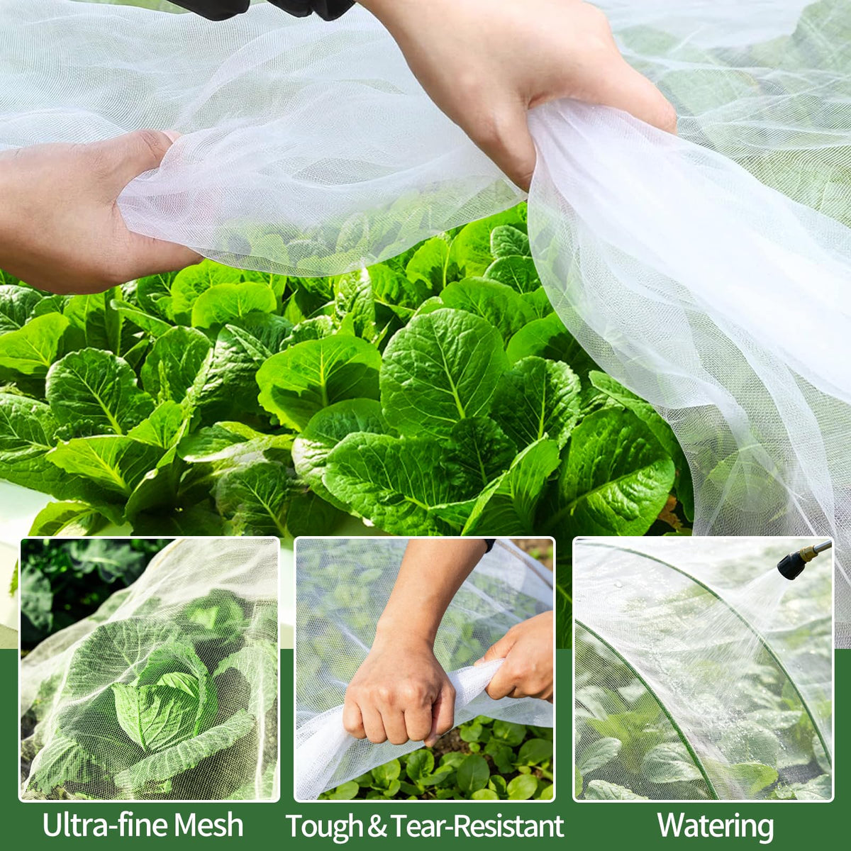 Henayuk ultra-fine mesh netting blocks pests while letting sun and rain through.
