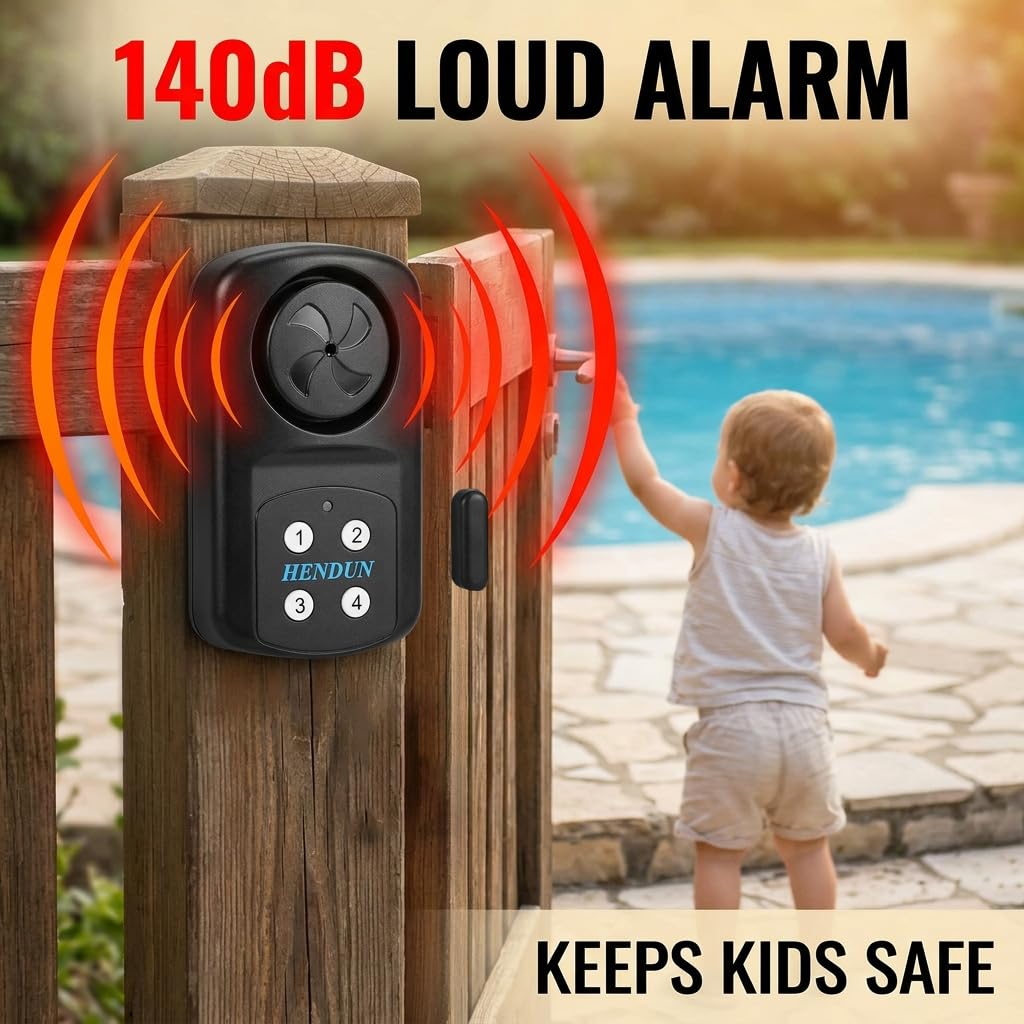 HENDUN gate sensor alerts when entry doors open