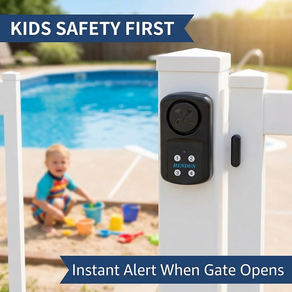 HENDUN pool safety use near water with reliable door alert
