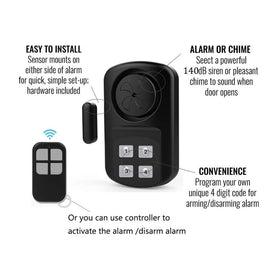 HENDUN alert for door prying to deter break-ins outdoors