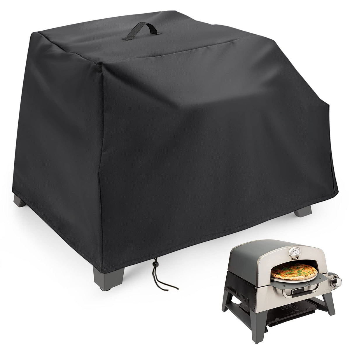 Hengme pizza oven cover CGG-403 fit protects the grill from rain and sun.