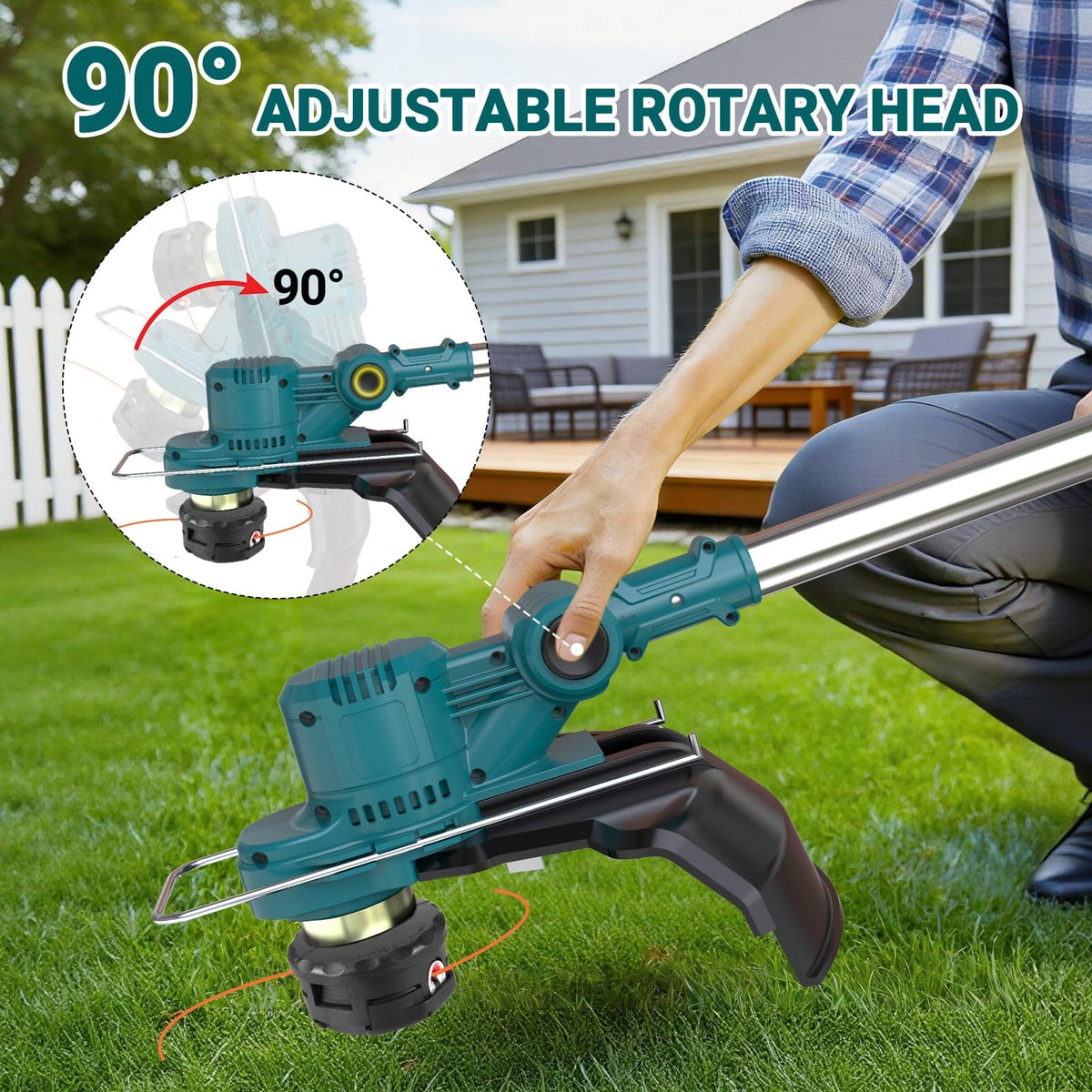 Hengriacly adjustable height with shoulder strap for comfortable reach