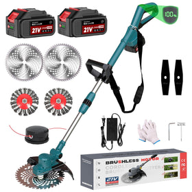 Hengriacly electric weed wacker with Makita compatibility for cordless gardening