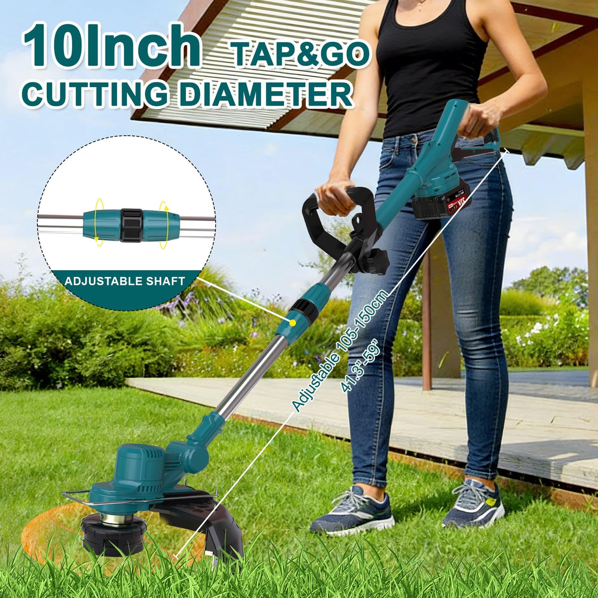 Hengriacly TAP-N-GO cutting head enables quick line feeding