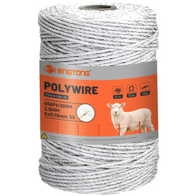 HENGTONG electric fence polywire 656ft offers clear visibility for pasture fencing.