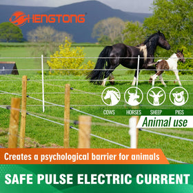 HENGTONG white high-visibility polywire improves livestock visibility for safer fencing.
