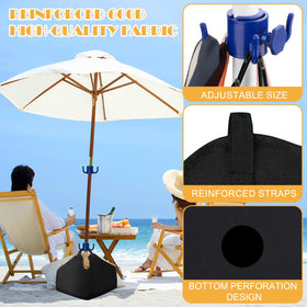 Henkgo easy-fill sand bag lets you quickly stabilize and store after use.