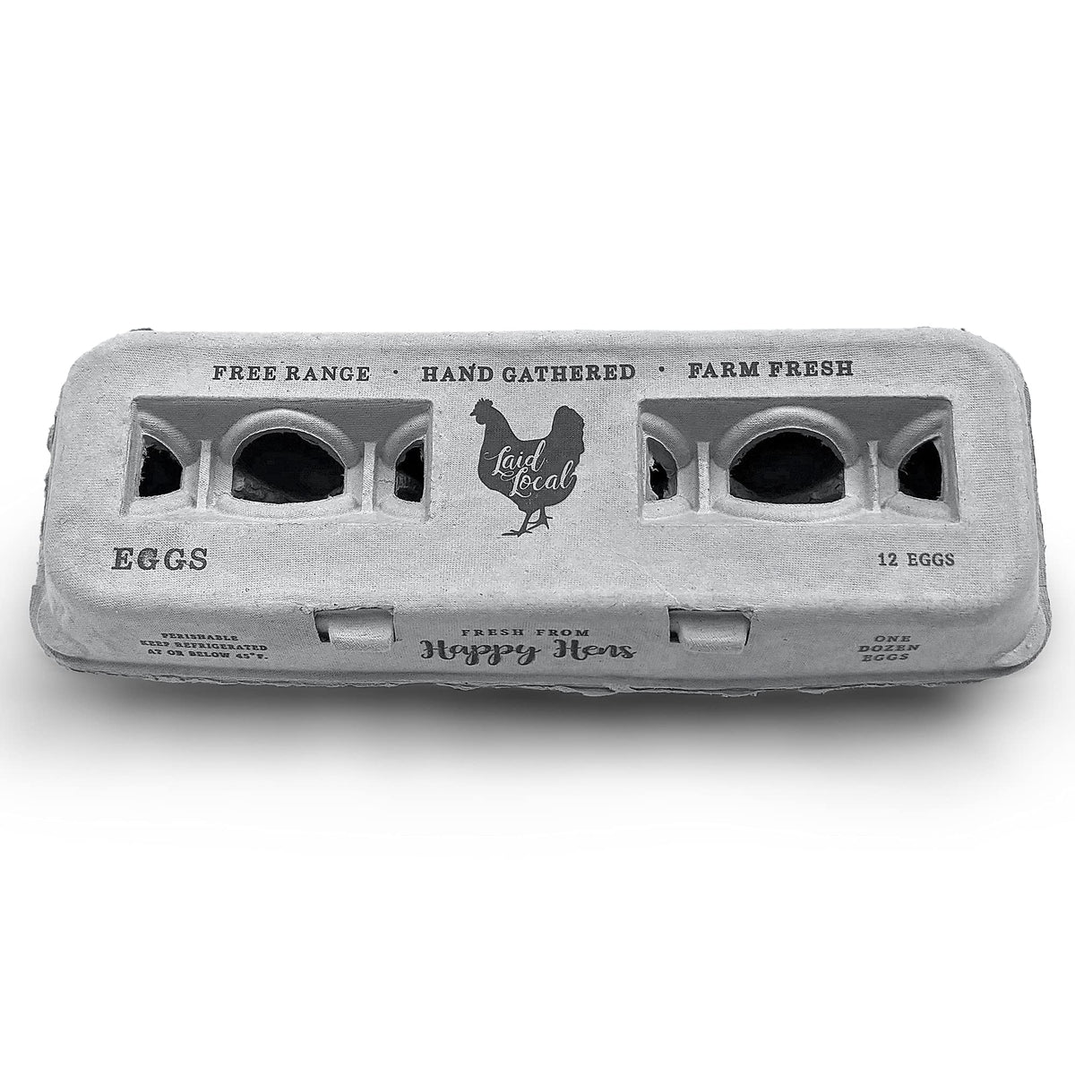 Henlay 250 egg carton bulk bundle with printed design for farm branding