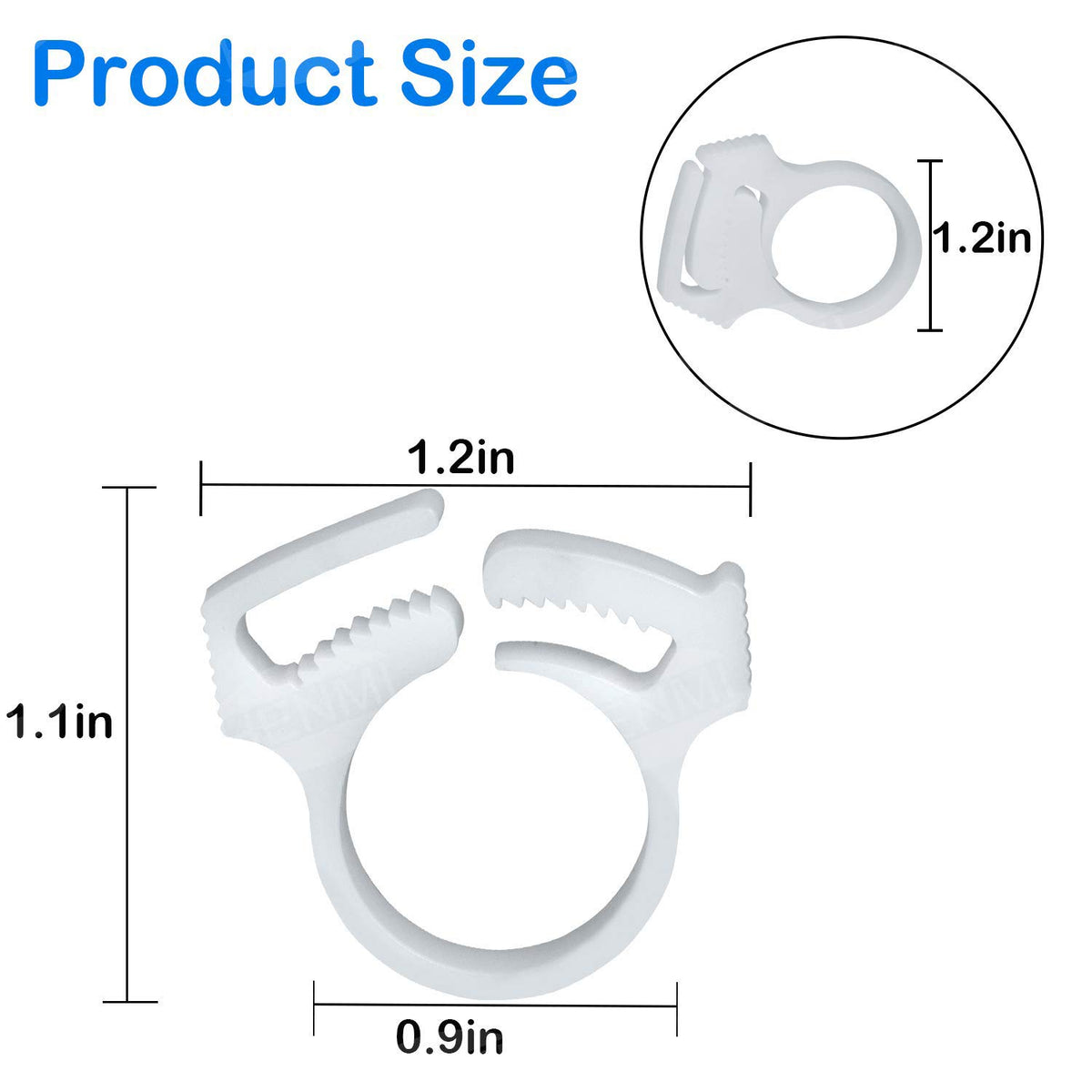 HENMI tail clamp B15 replacement for Polaris pool hose