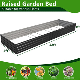 Henshwon galvanized raised bed during assembly demonstrates quick setup with included tools