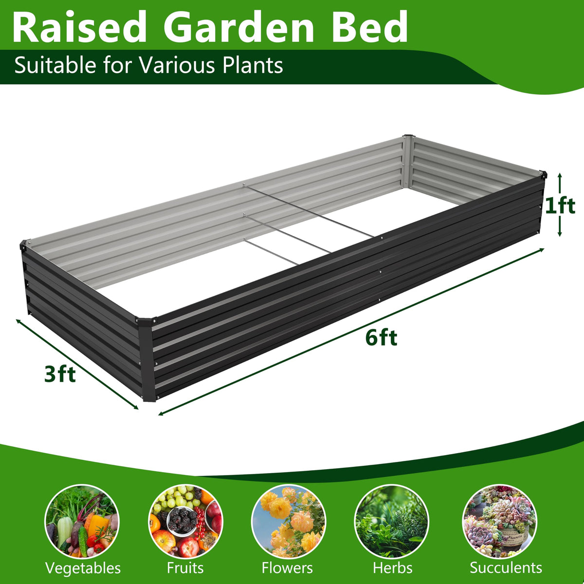 Henshwon galvanized steel bed demonstrates durable rust resistant construction