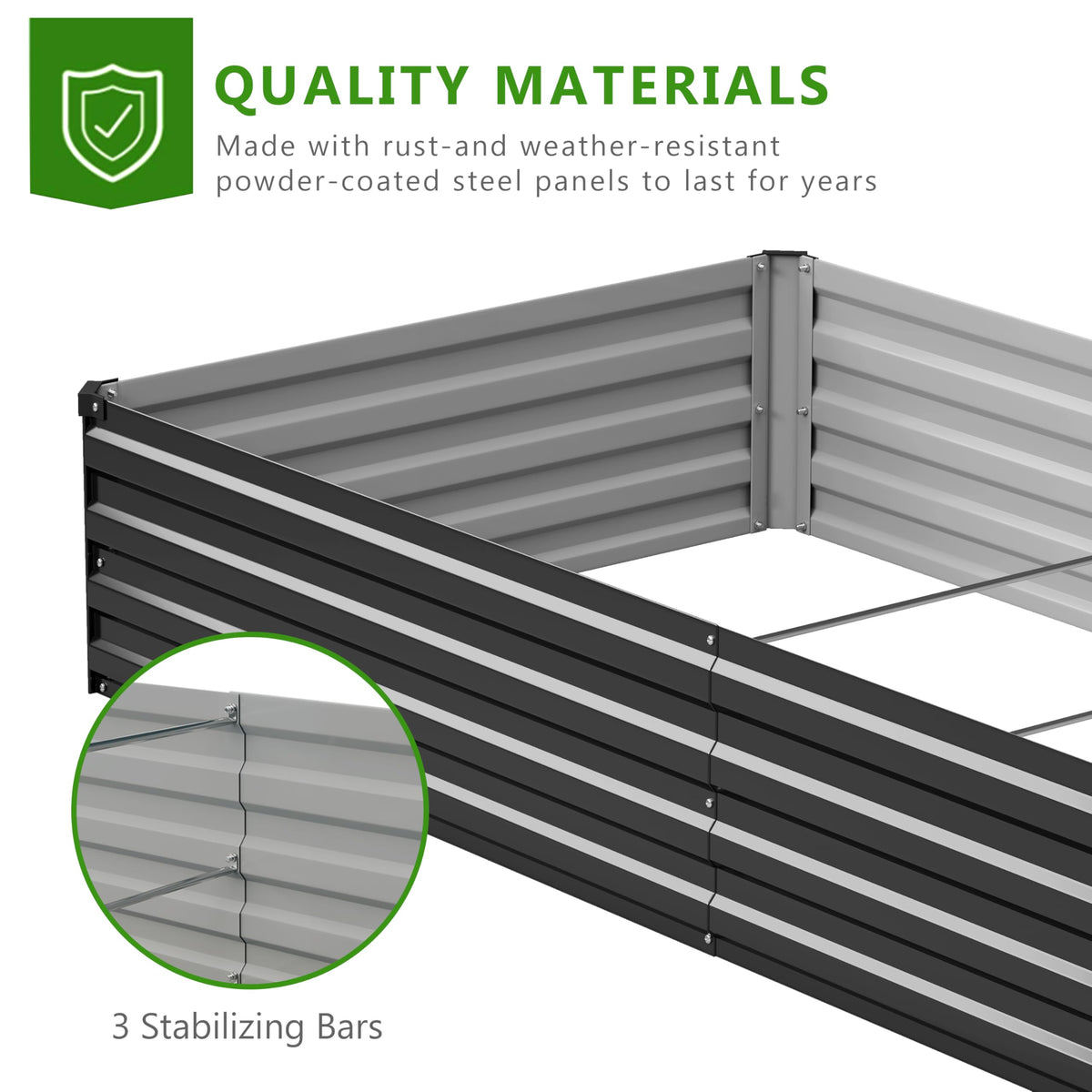 Henshwon bed features rubber-sealed edges to reduce hazards and protect curious hands.