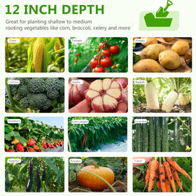 Henshwon durable weather-ready design supports vegetables, herbs, and flowers in patios.