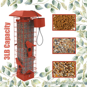 Henzavk 3lb capacity keeps birds fed longer between refills.