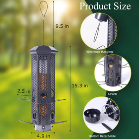 Henzavk weight-activated ports prevent squirrel access to seed